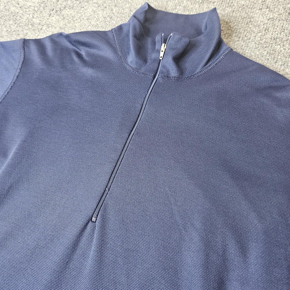 Patagonia Mens Capilene Quarter Zip Pullover‎ Size Medium Blue Base Layering